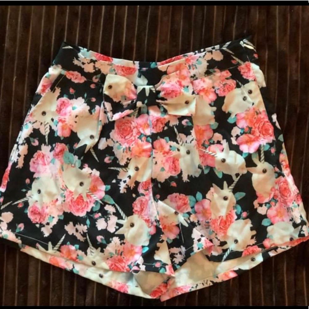 Iron Fist “Buns & Roses” Silk Shorts NWT